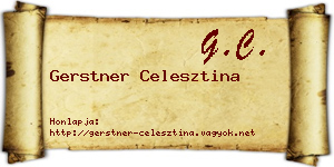 Gerstner Celesztina névjegykártya